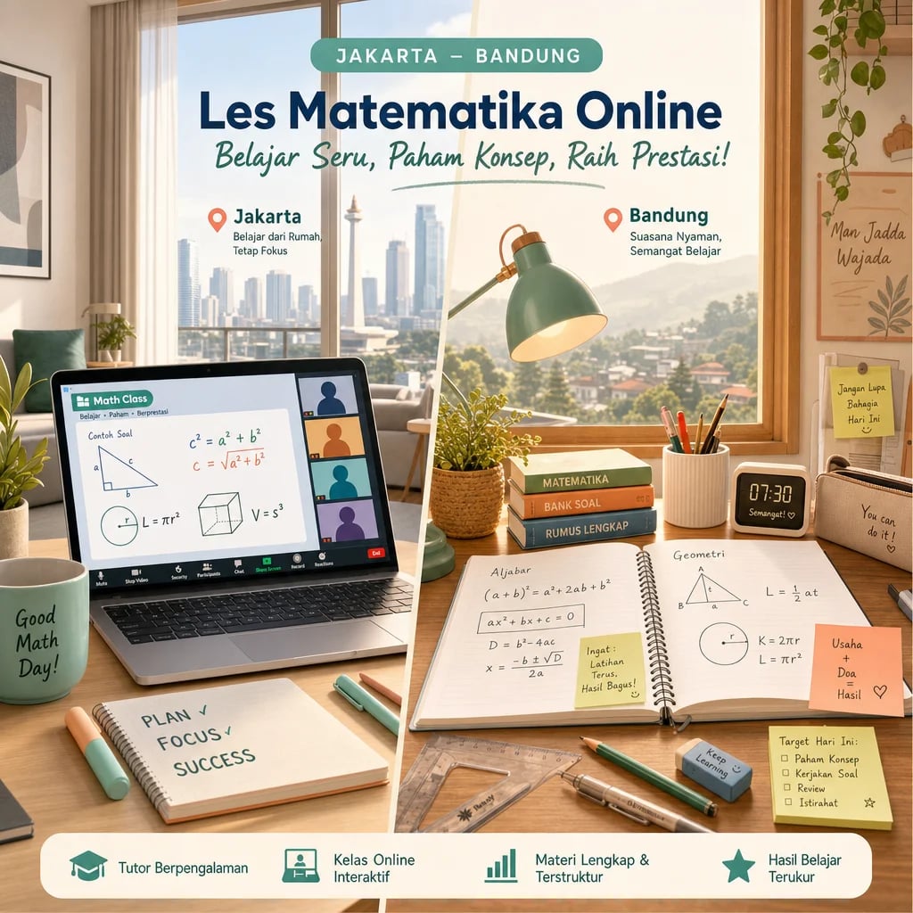 10 Tempat Les Matematika Terbaik di Jakarta, Bandung, Surabaya, dan Medan (+ Alternatif Online)