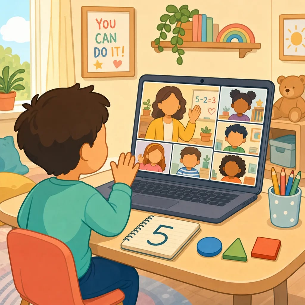 Kelas kecil online untuk anak TK dengan guru bersertifikat