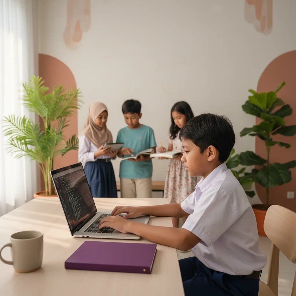 Program Python Pertama untuk Anak (Langkah demi Langkah)
