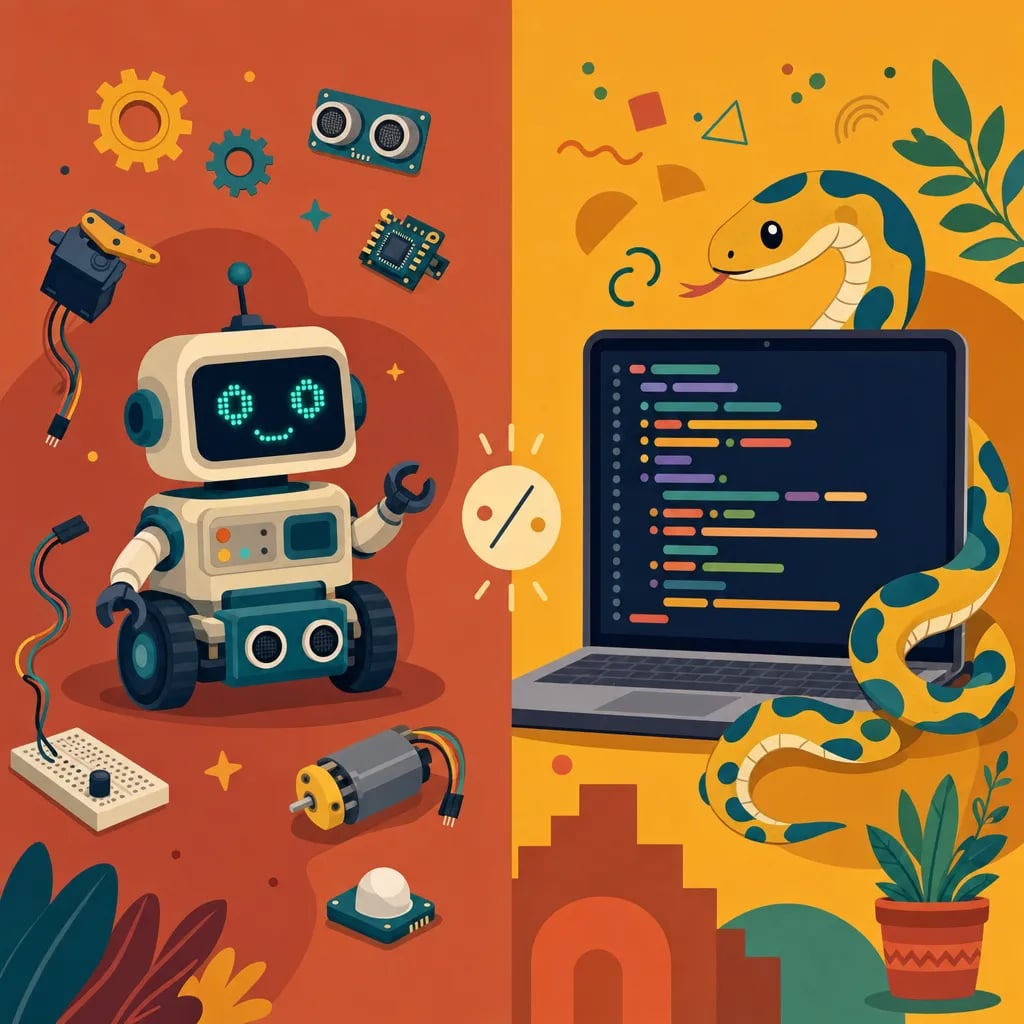 Robótica vs Programación para Niños: ¿Cuál Elegir y Cuándo? (2026)