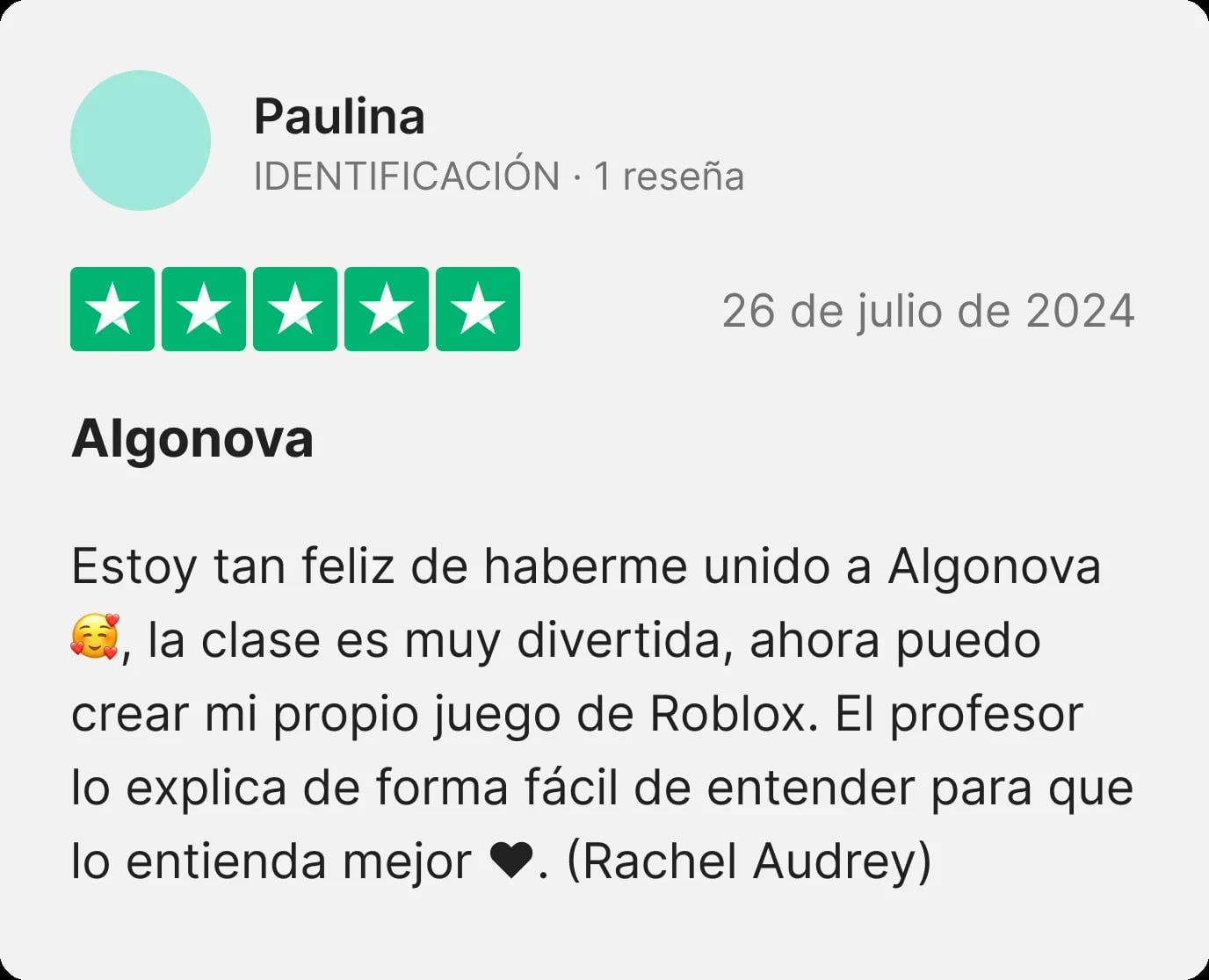 Parent review 4