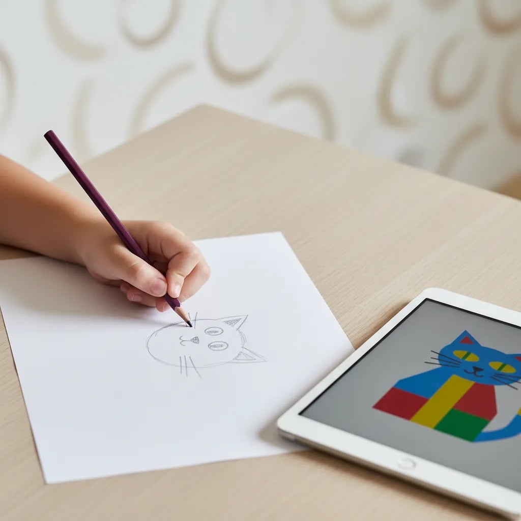 AI Drawing for Kids or Pencil and Paper: What Does Your Child Actually Learn?