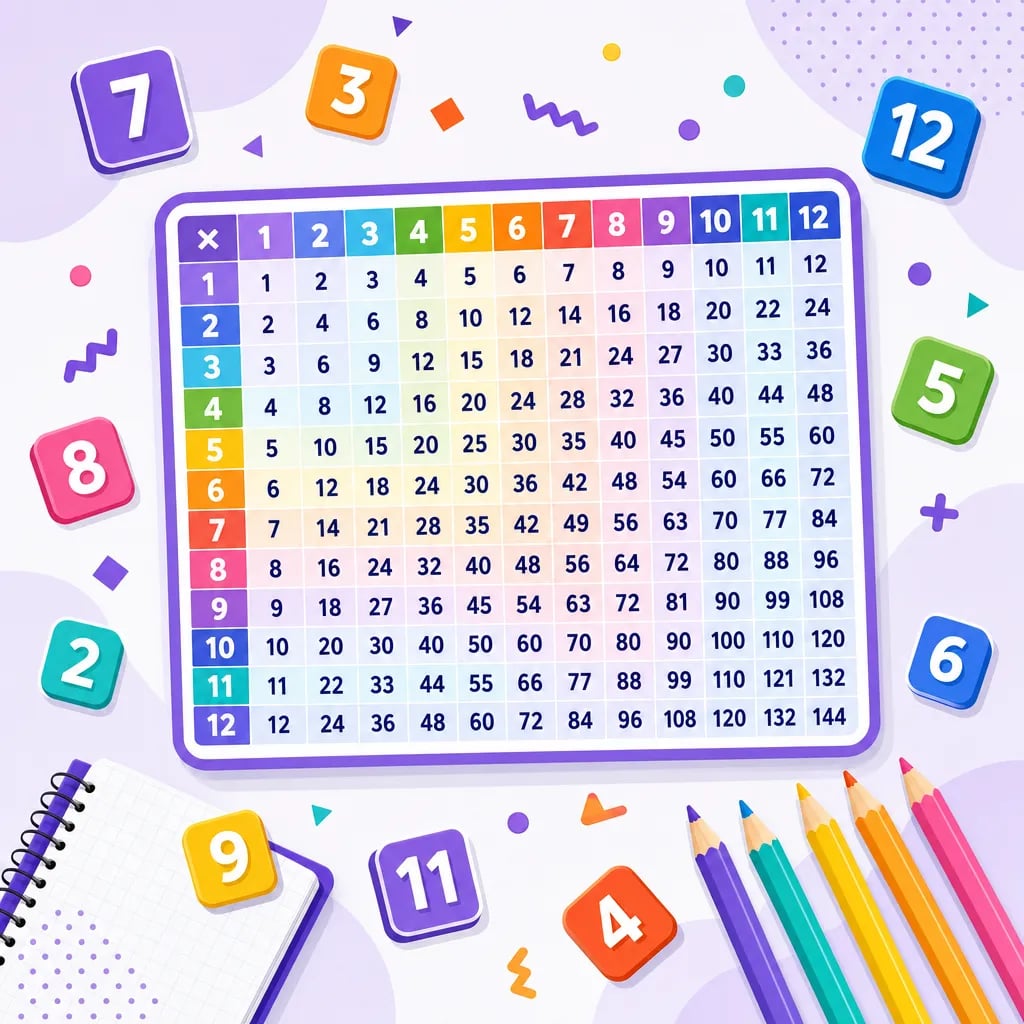 Sifir 1 to 12 for Kids: How to Help Your Child Memorise Times Tables