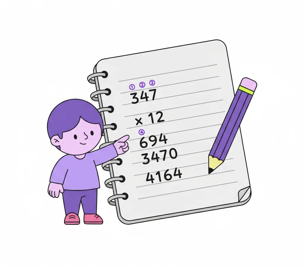 How to Multiply: The Column Multiplication Method, Step by Step
