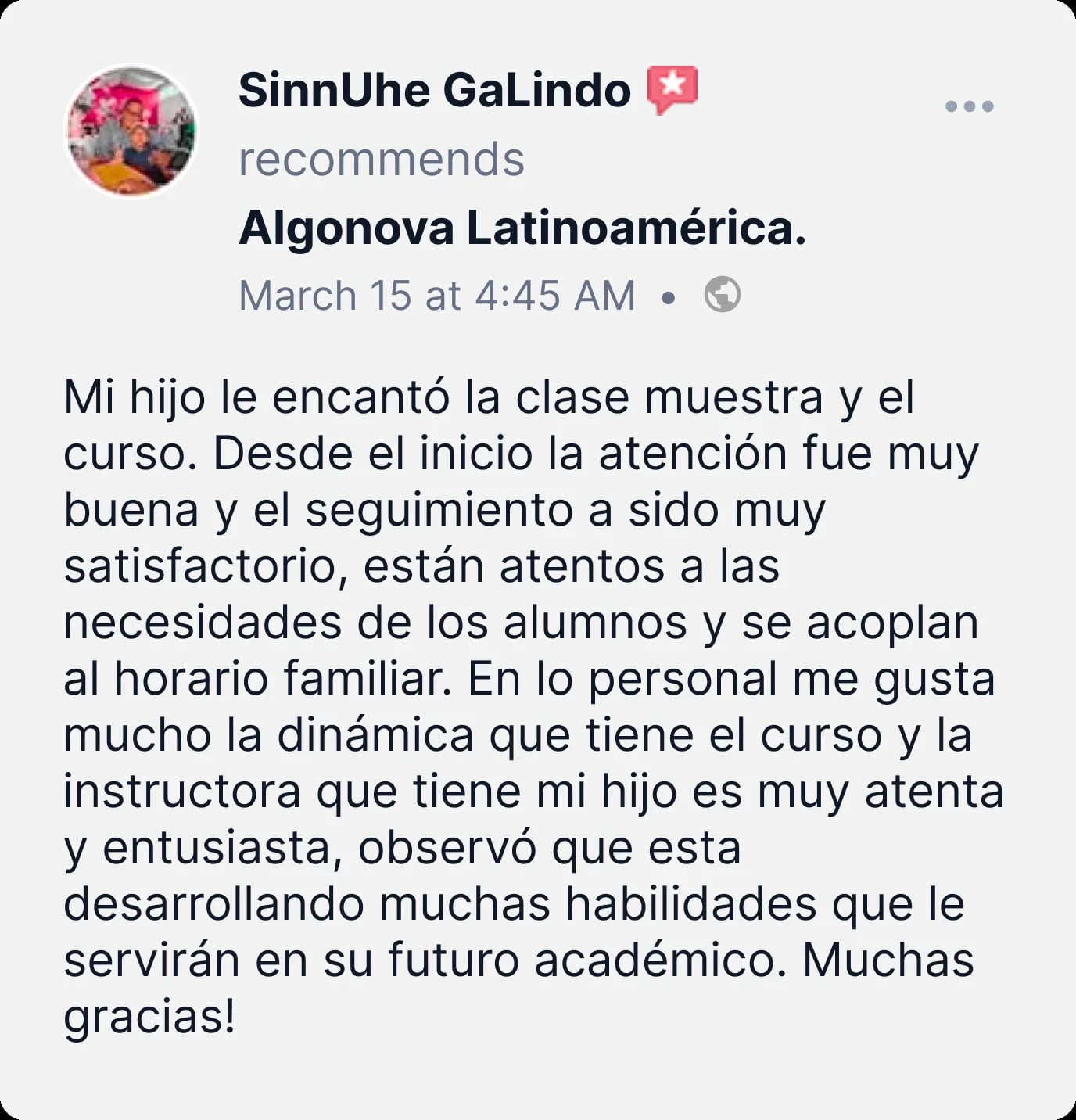 Parent review 2